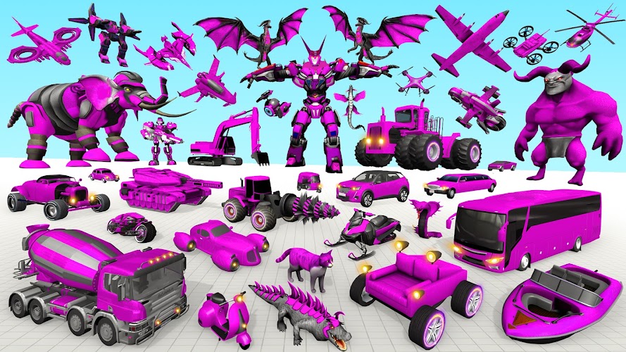 Elephant Robot Car: Robot Game Screenshot1