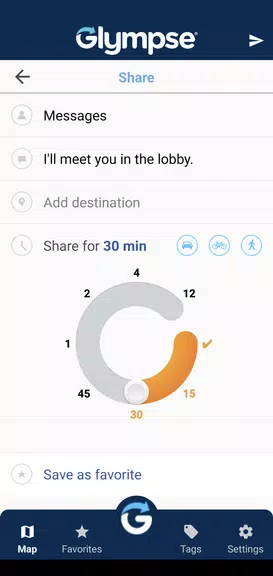 Glympse - Share GPS location Screenshot3