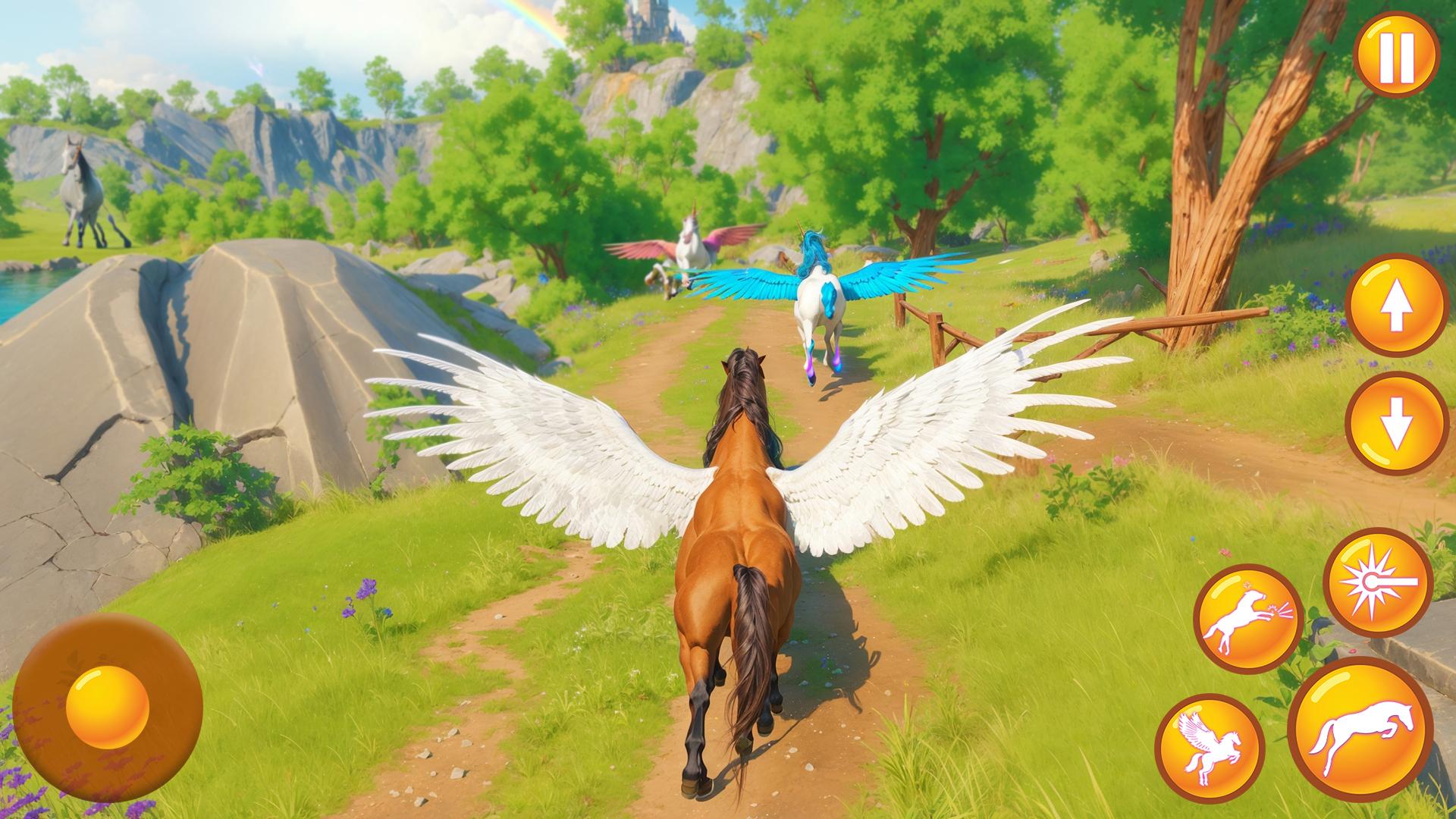 Magic Flying Unicorn Horse Sim Screenshot3