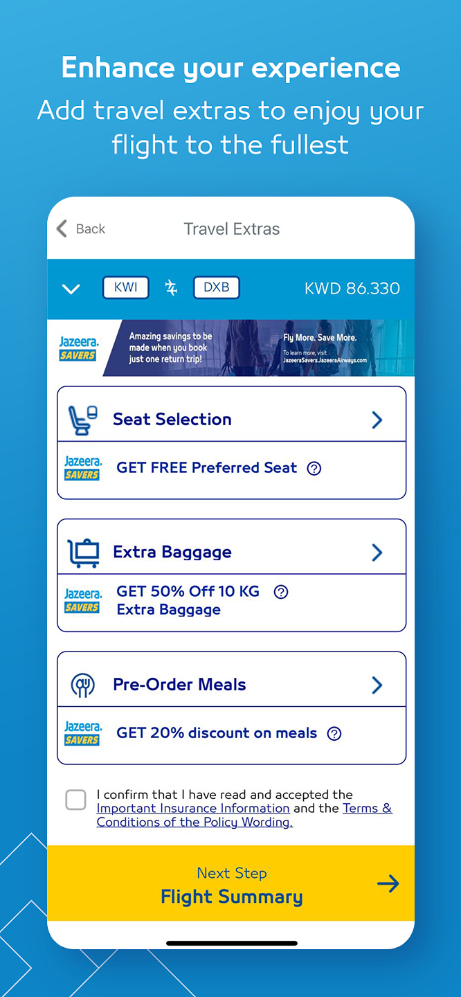 Jazeera Airways Screenshot3