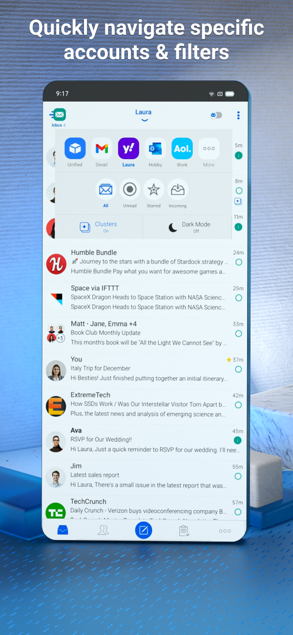 Email Blue Mail - Calendar Screenshot1