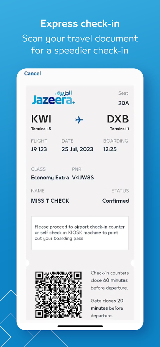 Jazeera Airways Screenshot6