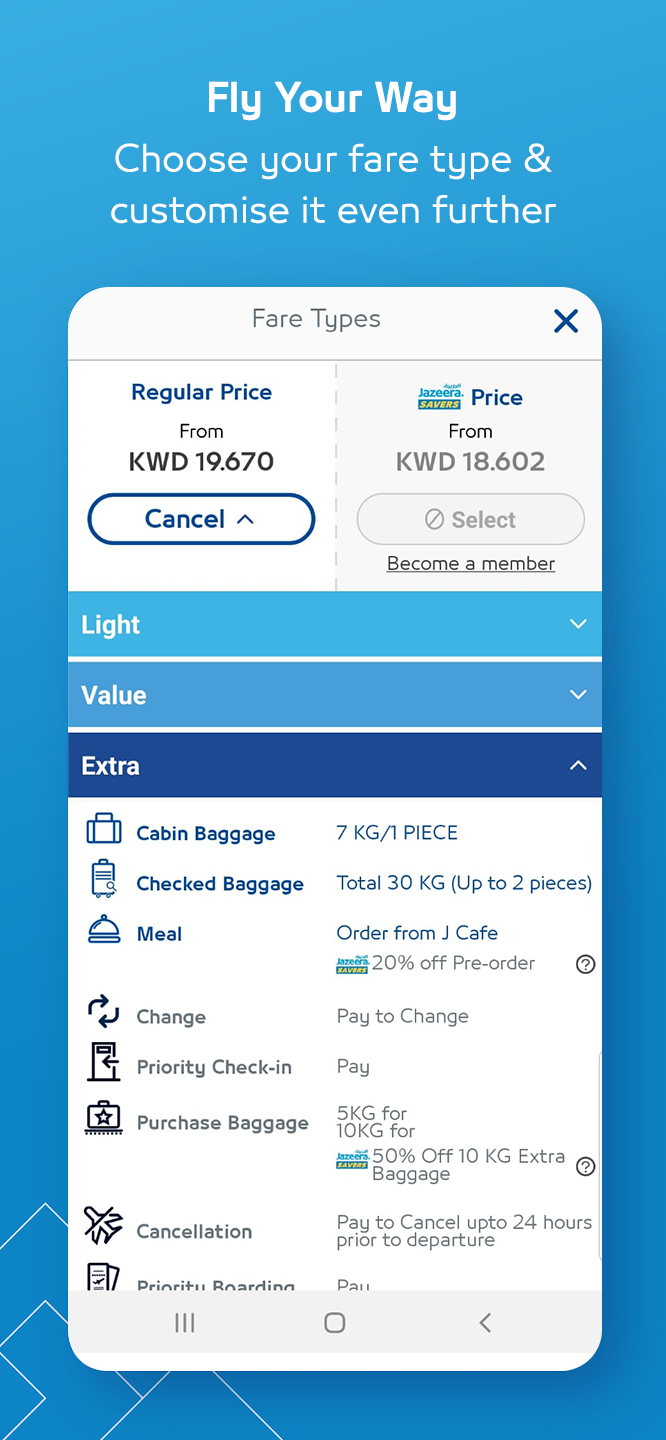 Jazeera Airways Screenshot2