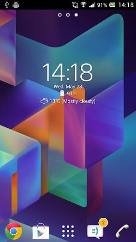 Digital Clock & Weather Widget Screenshot1
