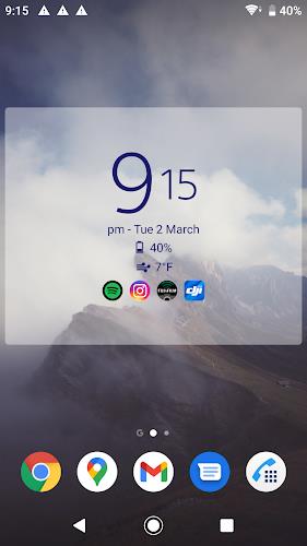 Digital Clock & Weather Widget Screenshot2