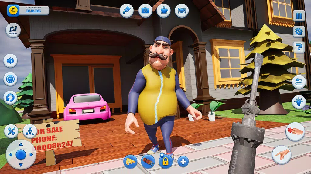 Scary Dark 3D Neighbor Riddle Screenshot1