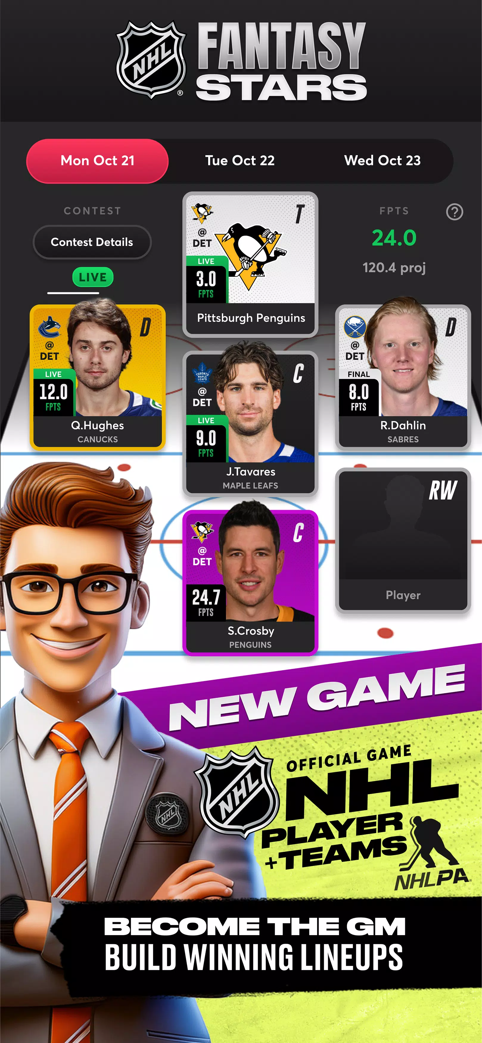NHL Fantasy Stars Screenshot1