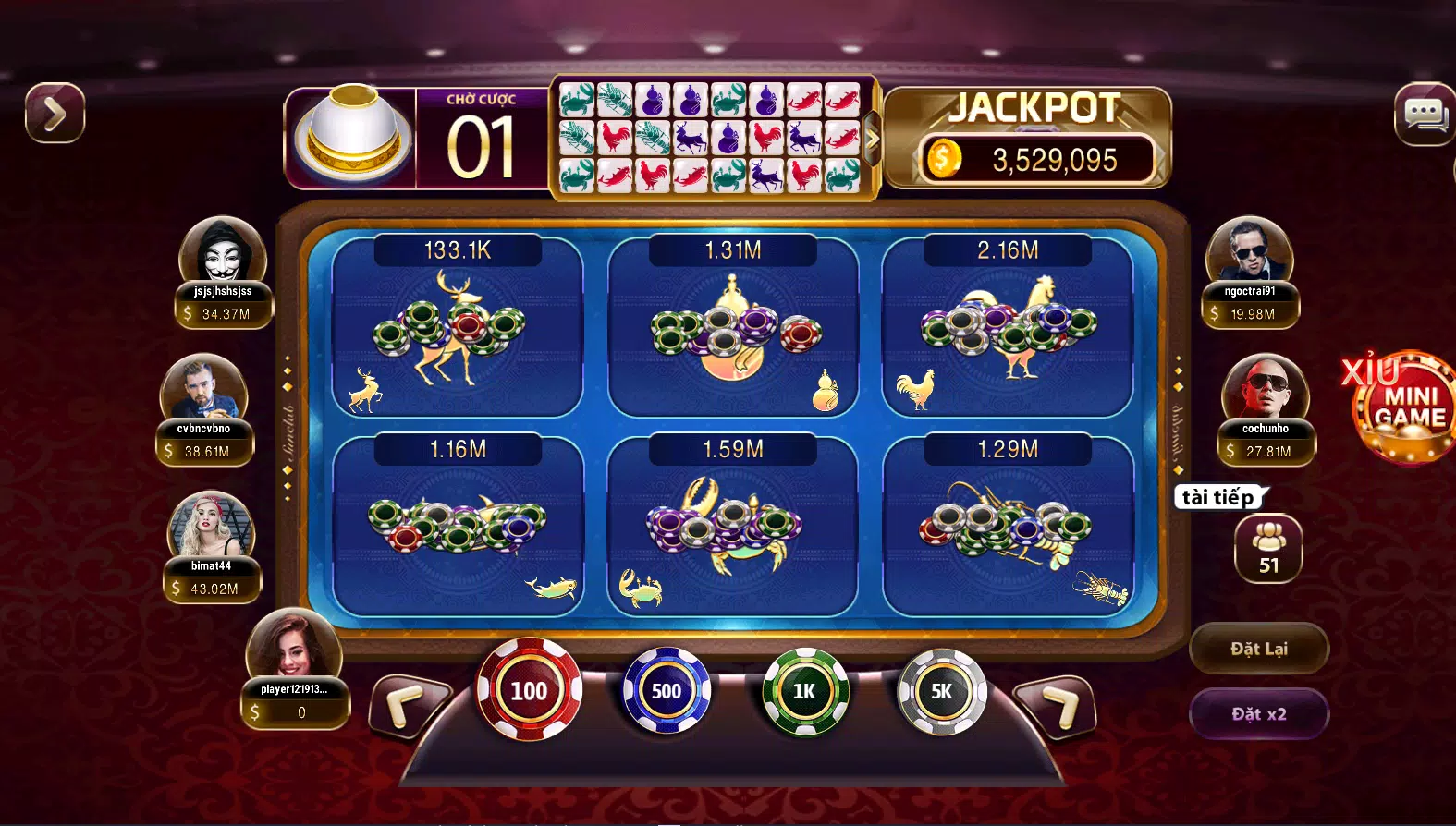 Tài Xỉu Xóc Đĩa Tiền Mặt Screenshot5