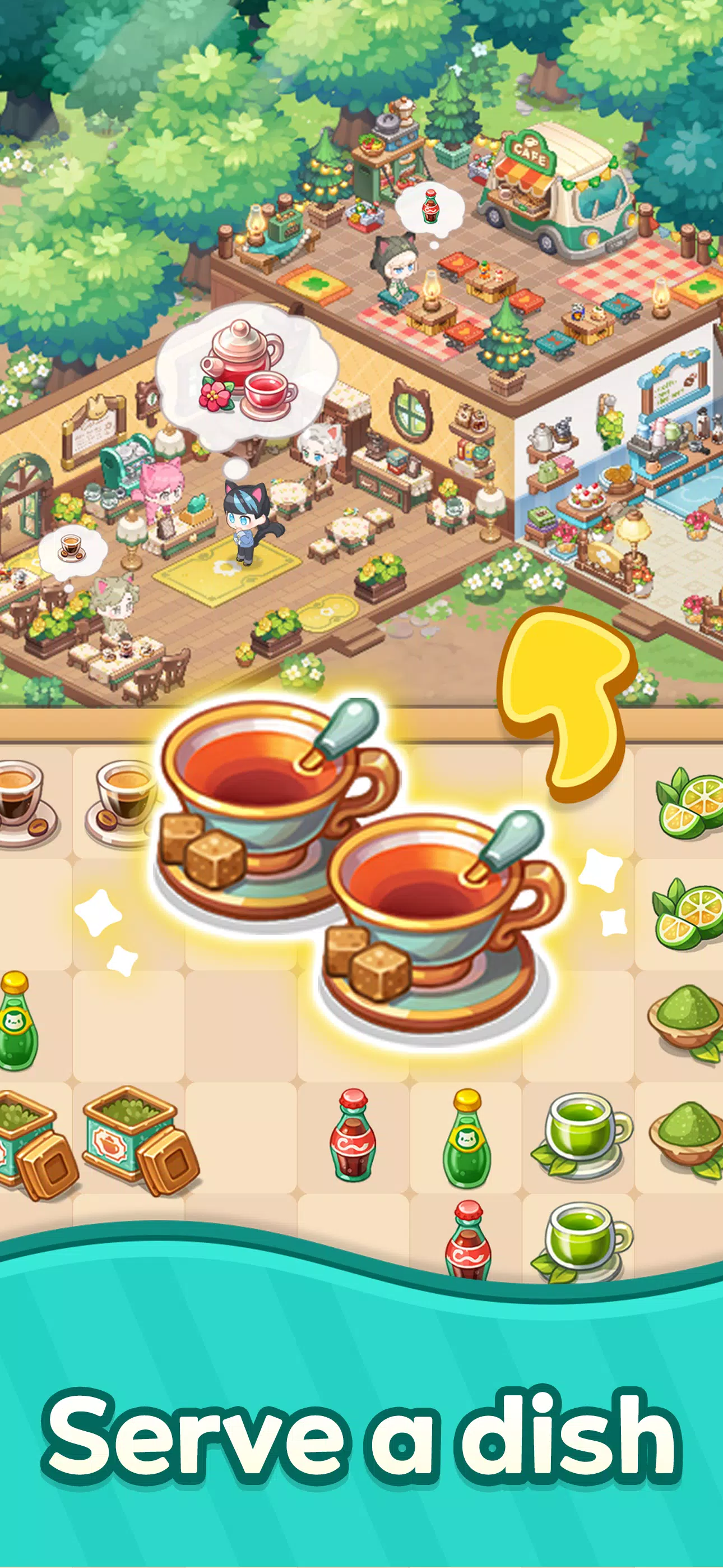 Merge Cat Cafe Screenshot1
