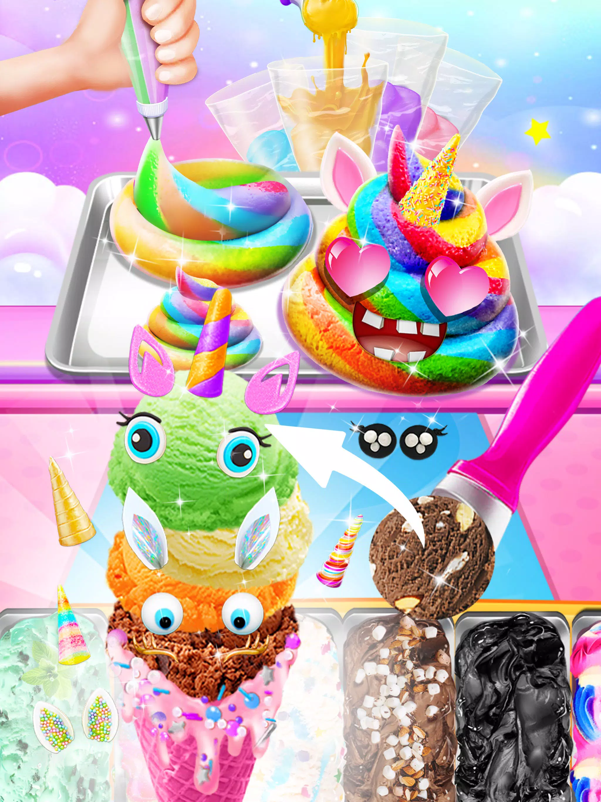 Unicorn Cake Rainbow Food Chef Screenshot3