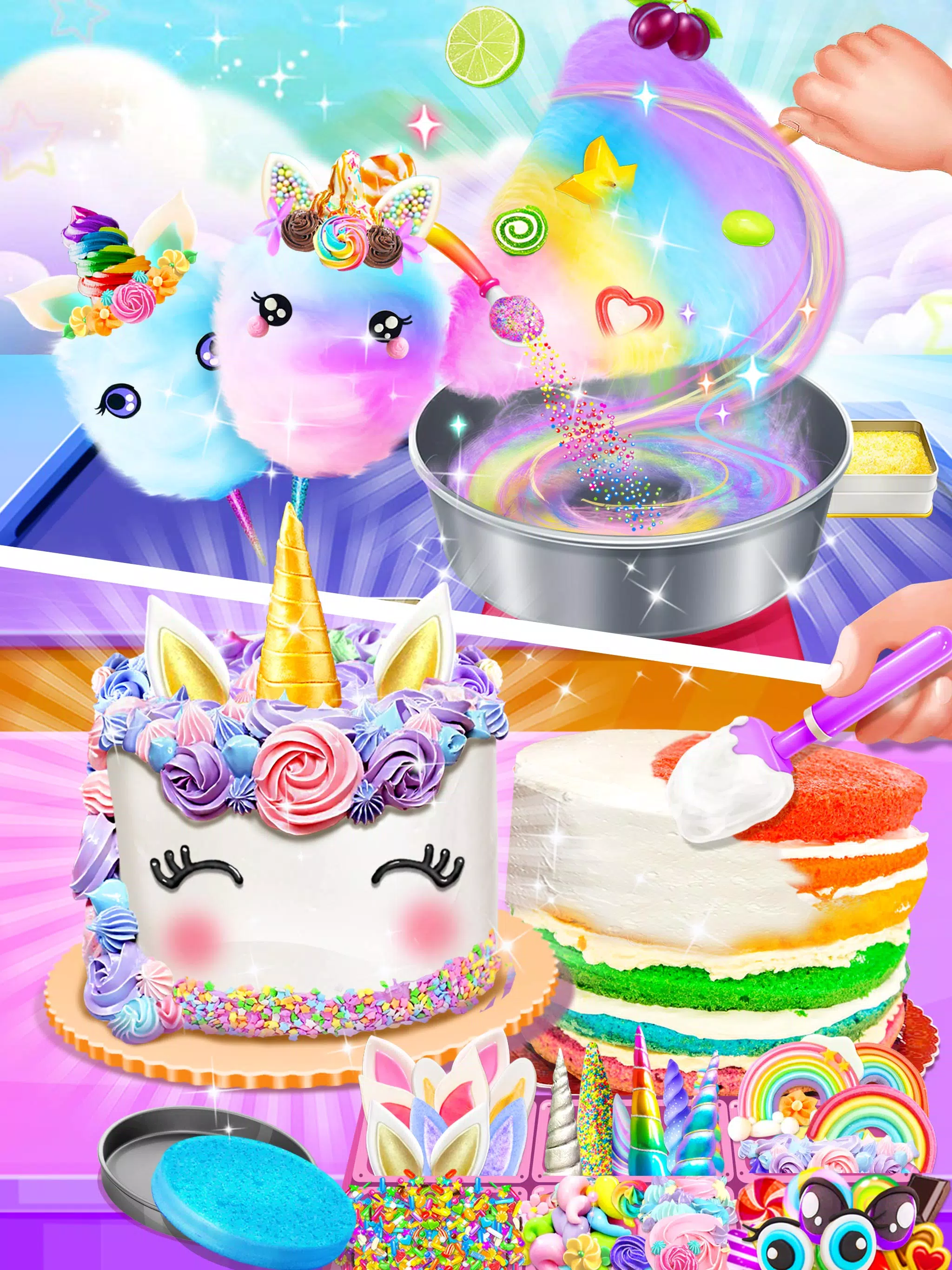 Unicorn Cake Rainbow Food Chef Screenshot2