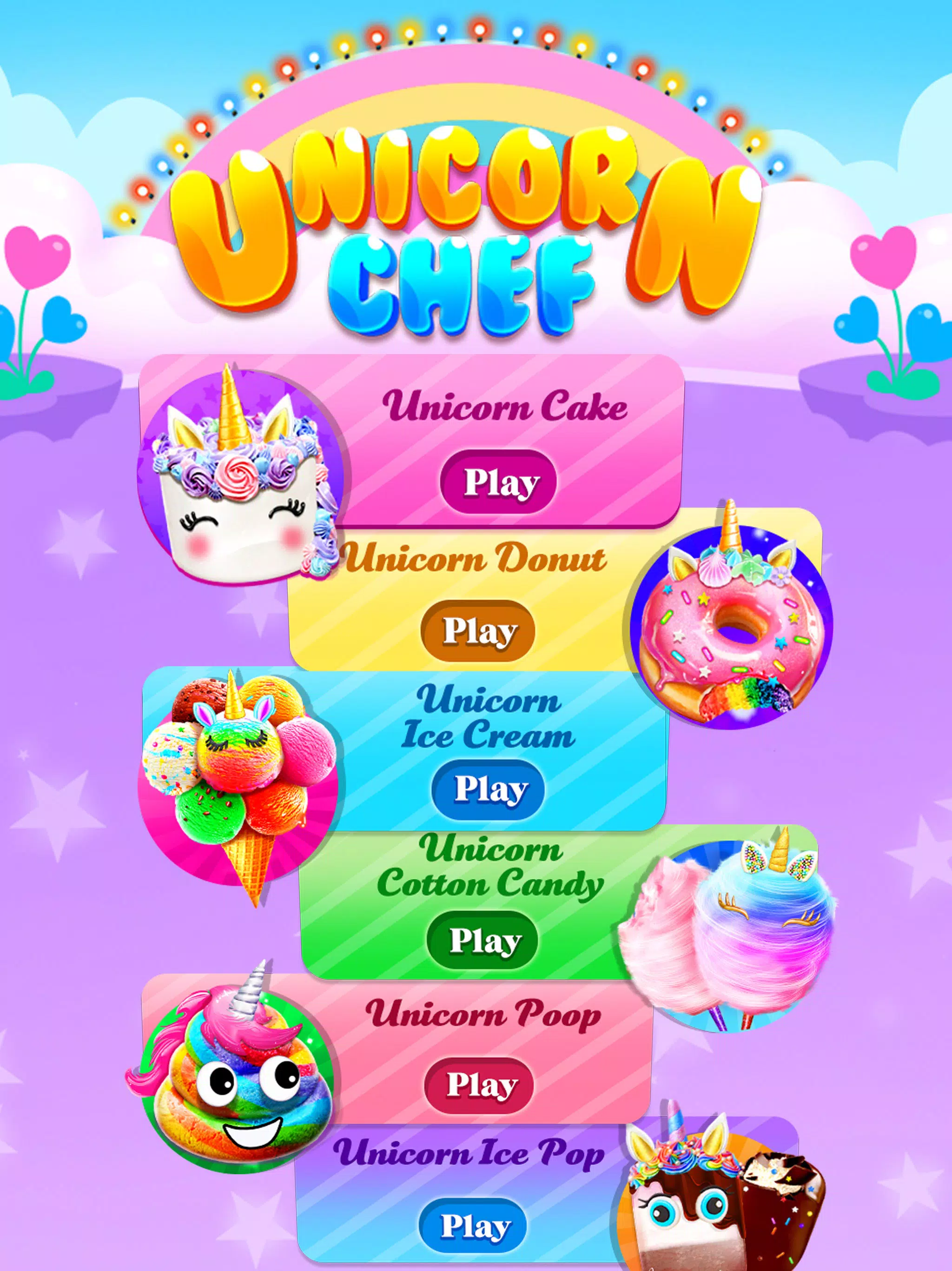 Unicorn Cake Rainbow Food Chef Screenshot5