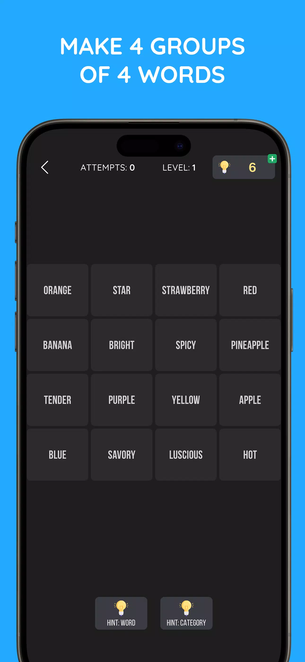 Connections Game: Word Match Screenshot1