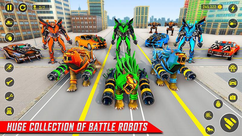 Lion Robot Car Game:Robot Game Screenshot3