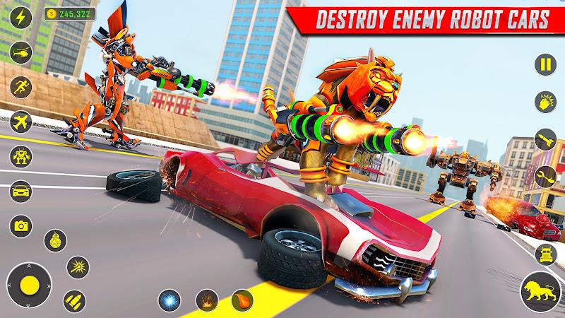 Lion Robot Car Game:Robot Game Screenshot5