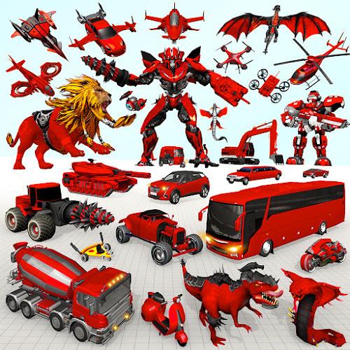 Lion Robot Car Game:Robot Game Screenshot1