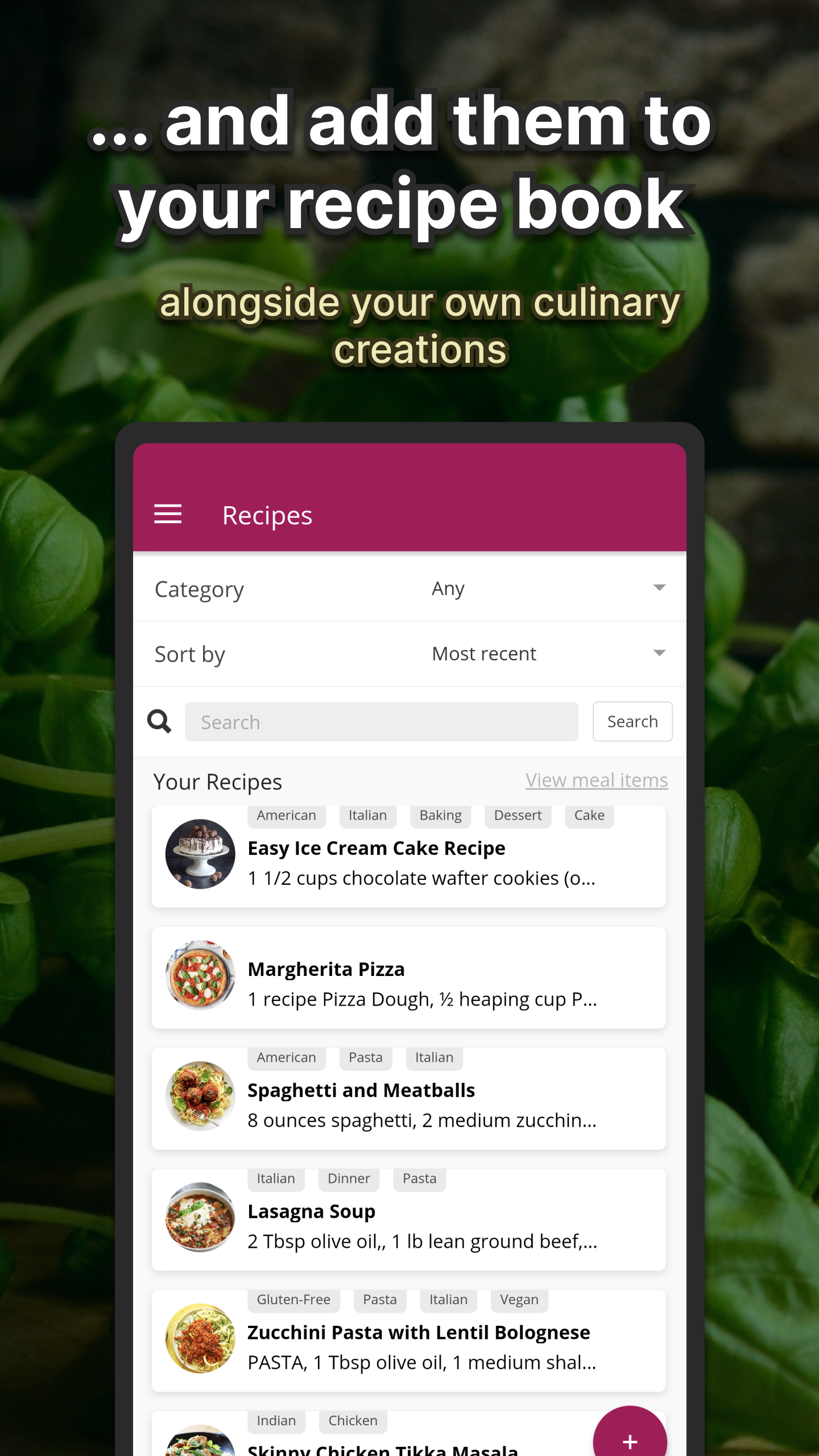 Plan Meals Screenshot4