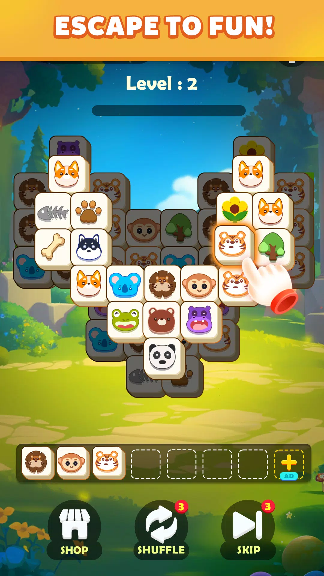Animal Tiles: Match 3 Game Screenshot1