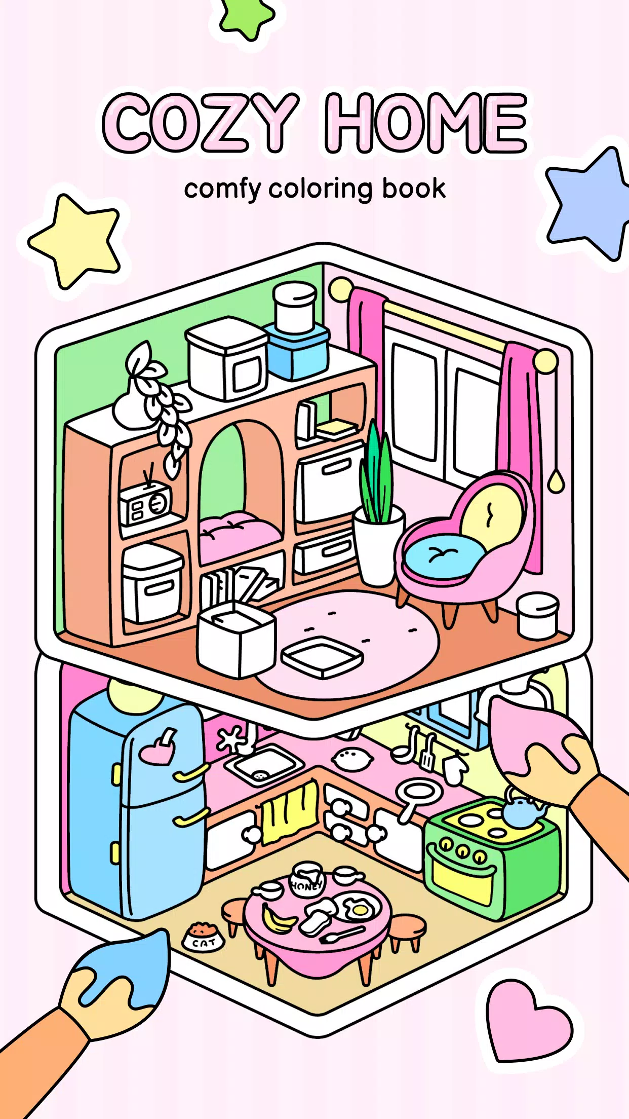 Cozy Home: Comfy Coloring Book Screenshot1