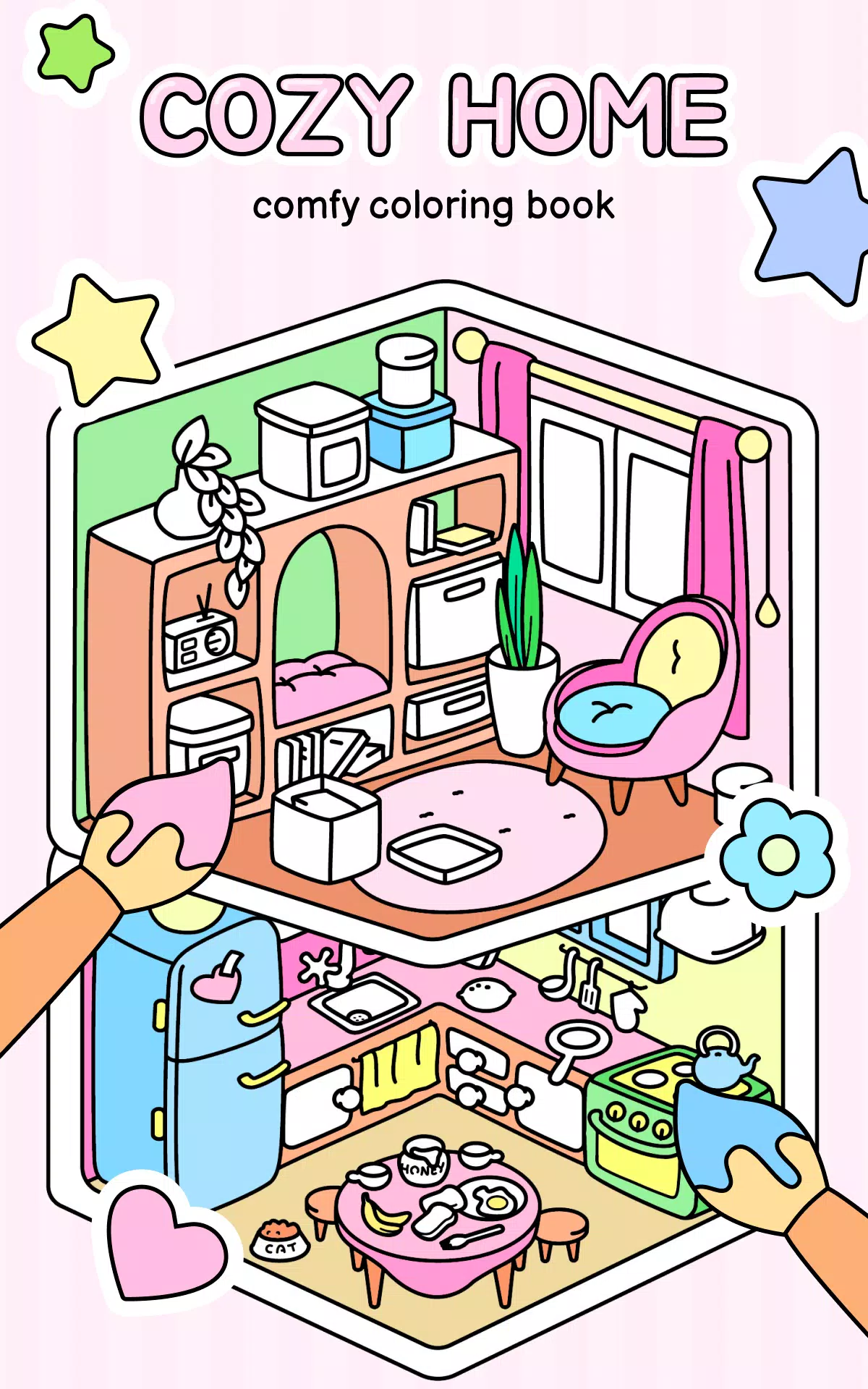 Cozy Home: Comfy Coloring Book Screenshot7