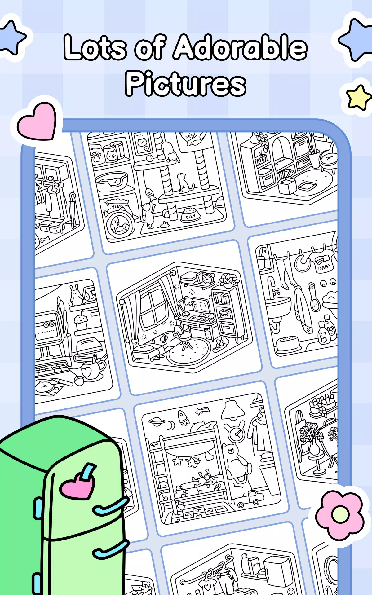 Cozy Home: Comfy Coloring Book Screenshot8