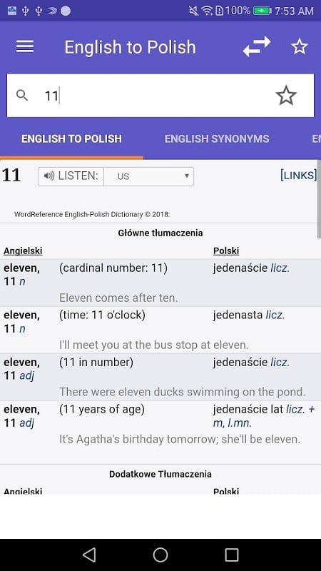 WordReference.com dictionaries Screenshot3