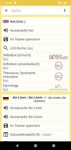 LEO dictionary Screenshot4