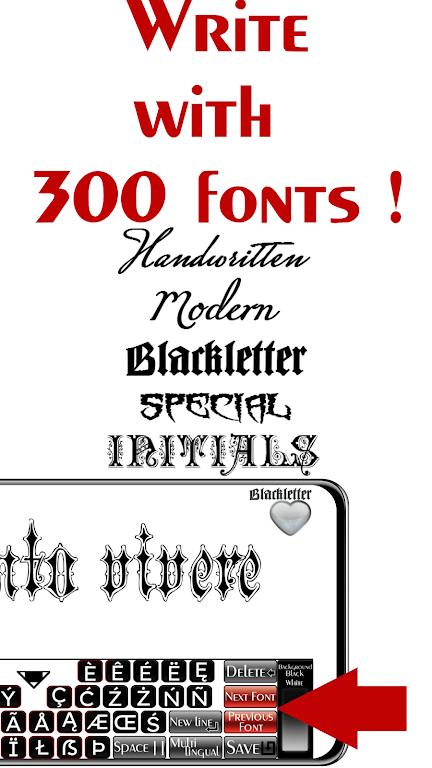 Tattoo Font Designer Screenshot3