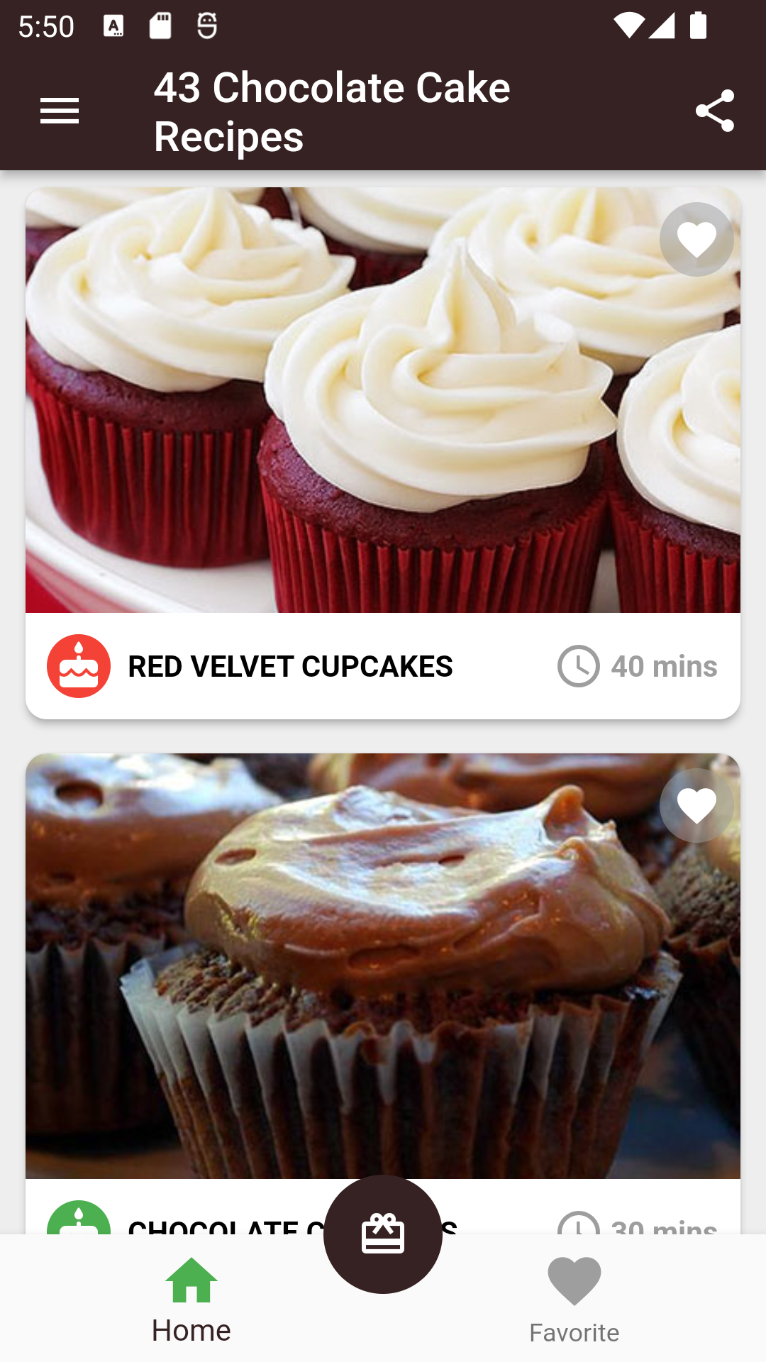 Chocolate Cake Recipes Screenshot2