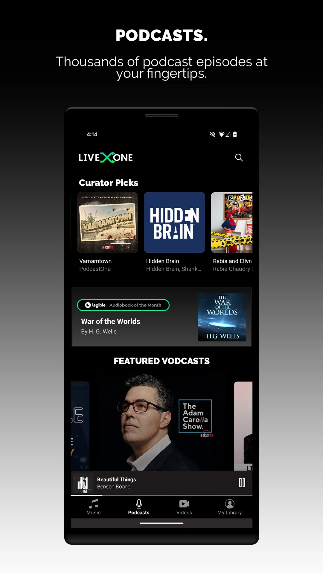LiveOne Screenshot4
