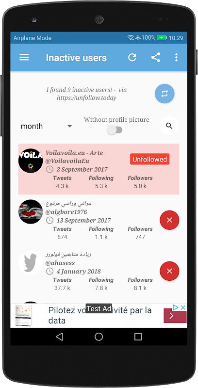 Unfollow Today Screenshot1