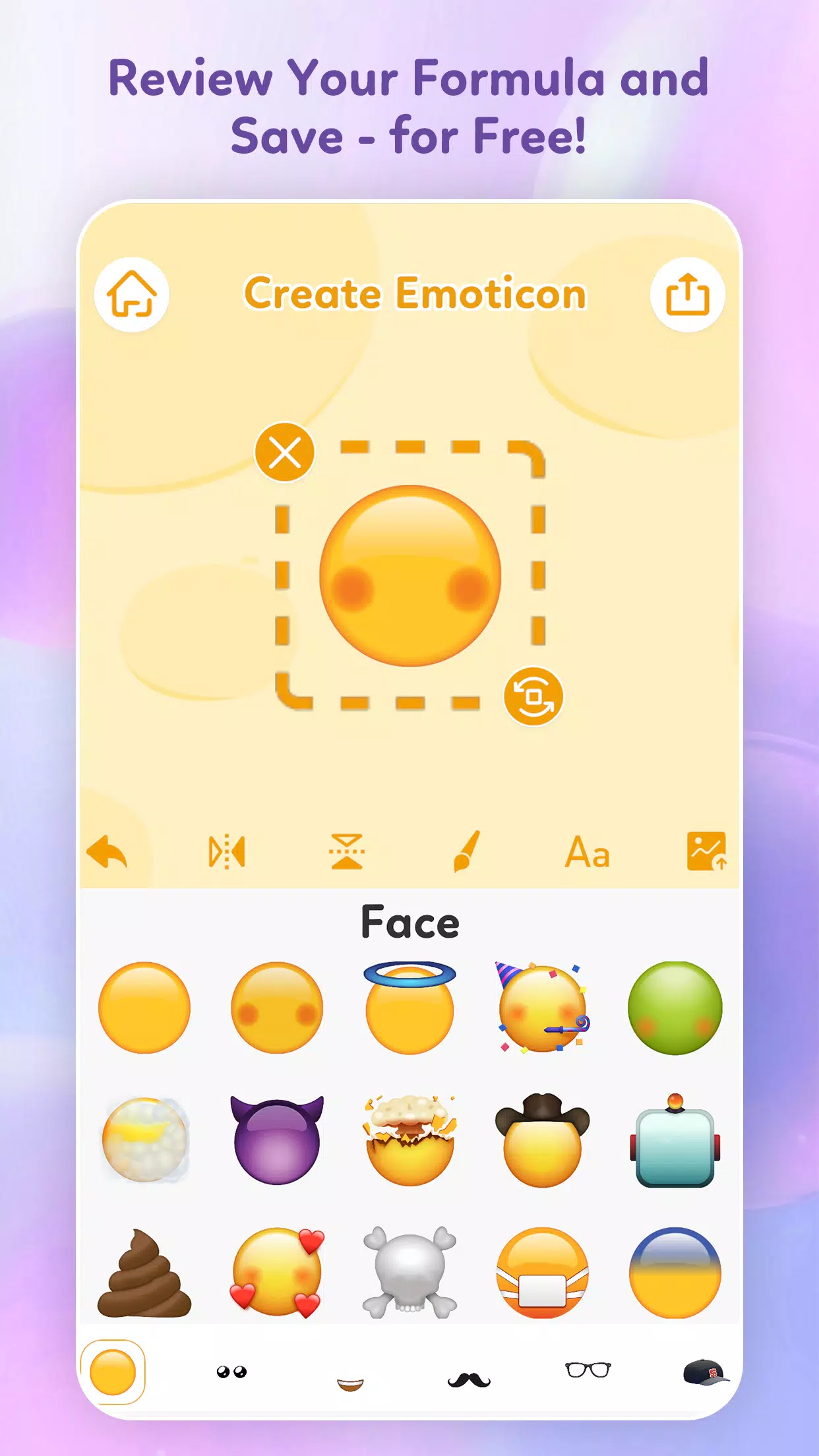 Emoticon Maker Launcher Screenshot4