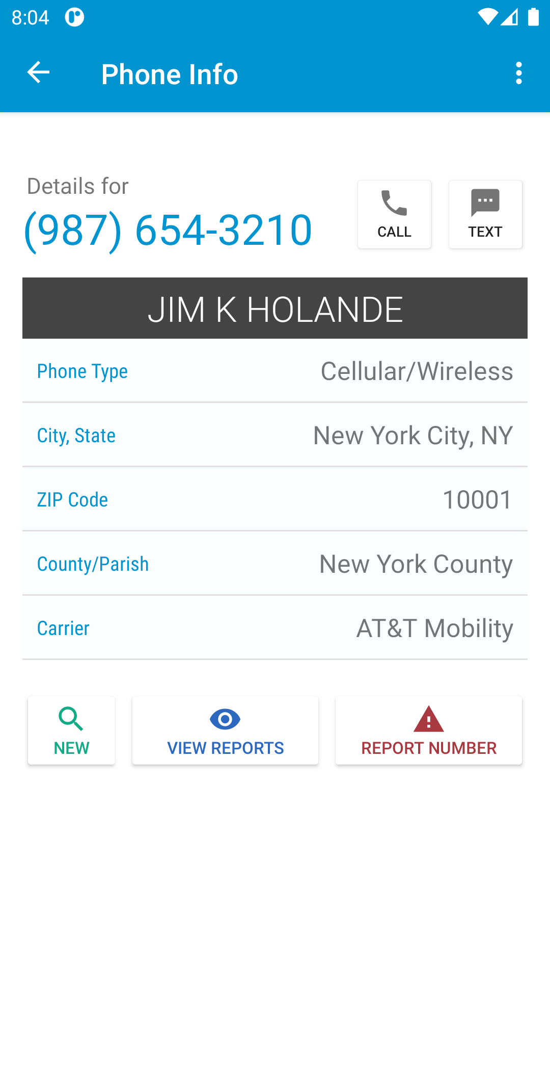 Reverse Lookup Screenshot5