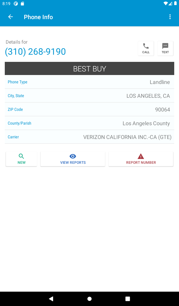 Reverse Lookup Screenshot8