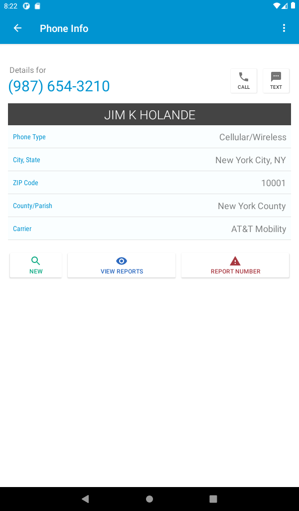 Reverse Lookup Screenshot10