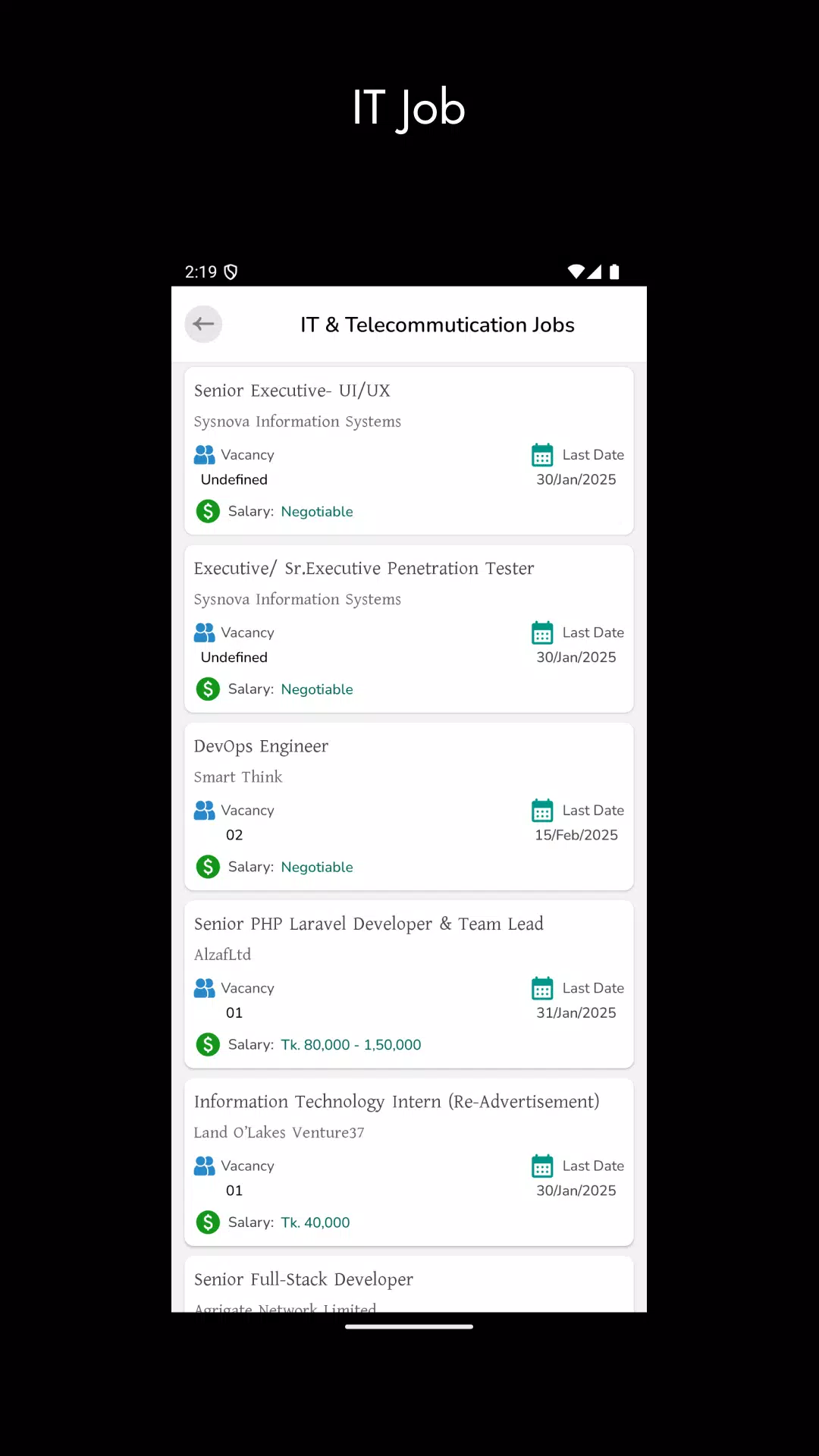 Job Apply Screenshot3