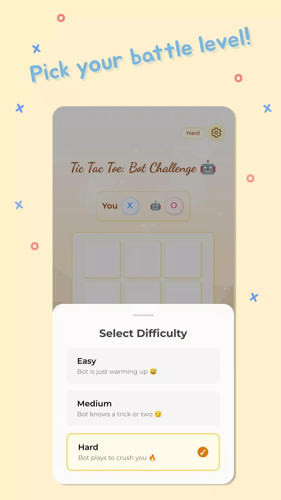 Tic Tac Toe: Bot Challenge Screenshot4