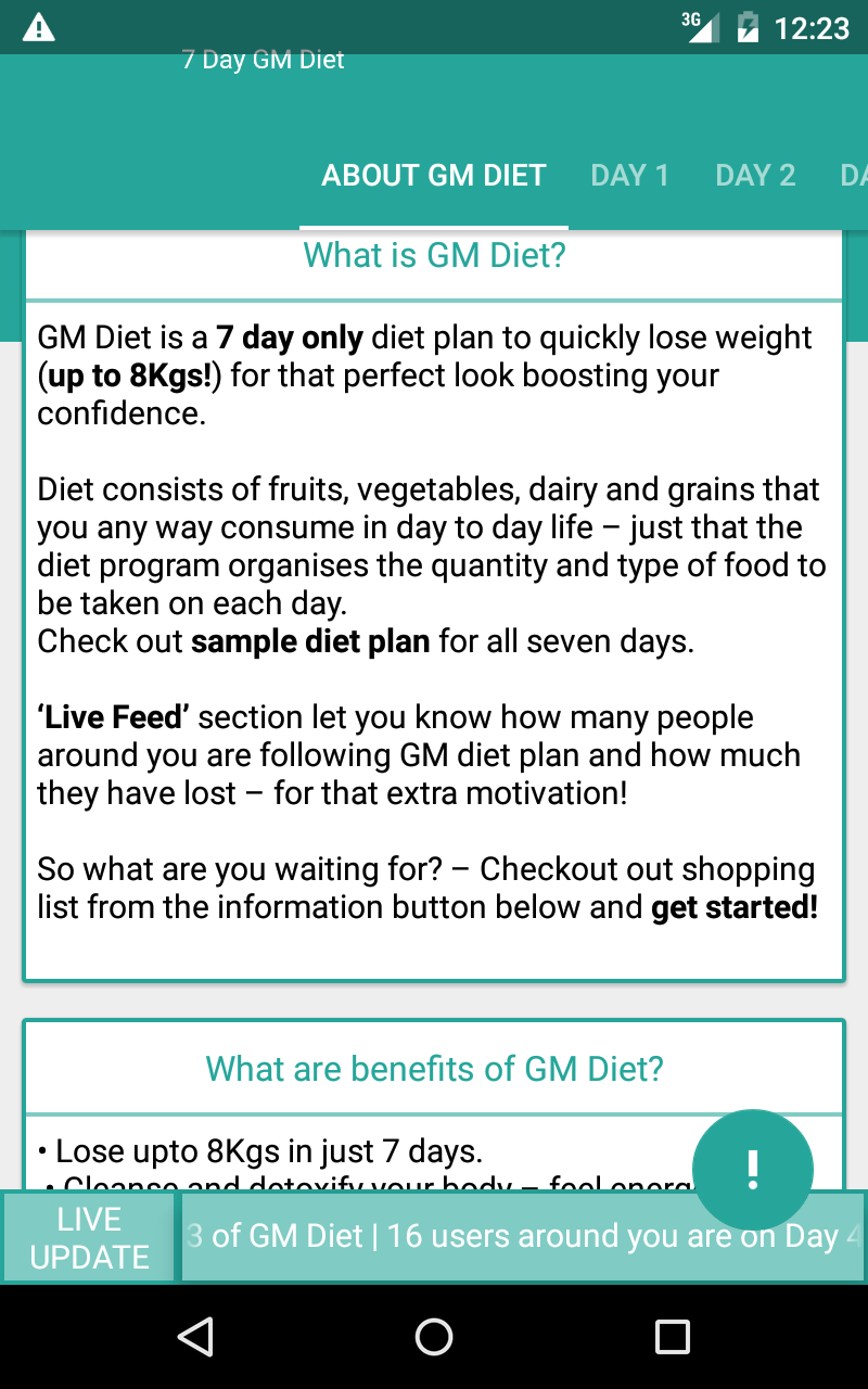 Indian GM Weight Loss Diet BMI Screenshot11