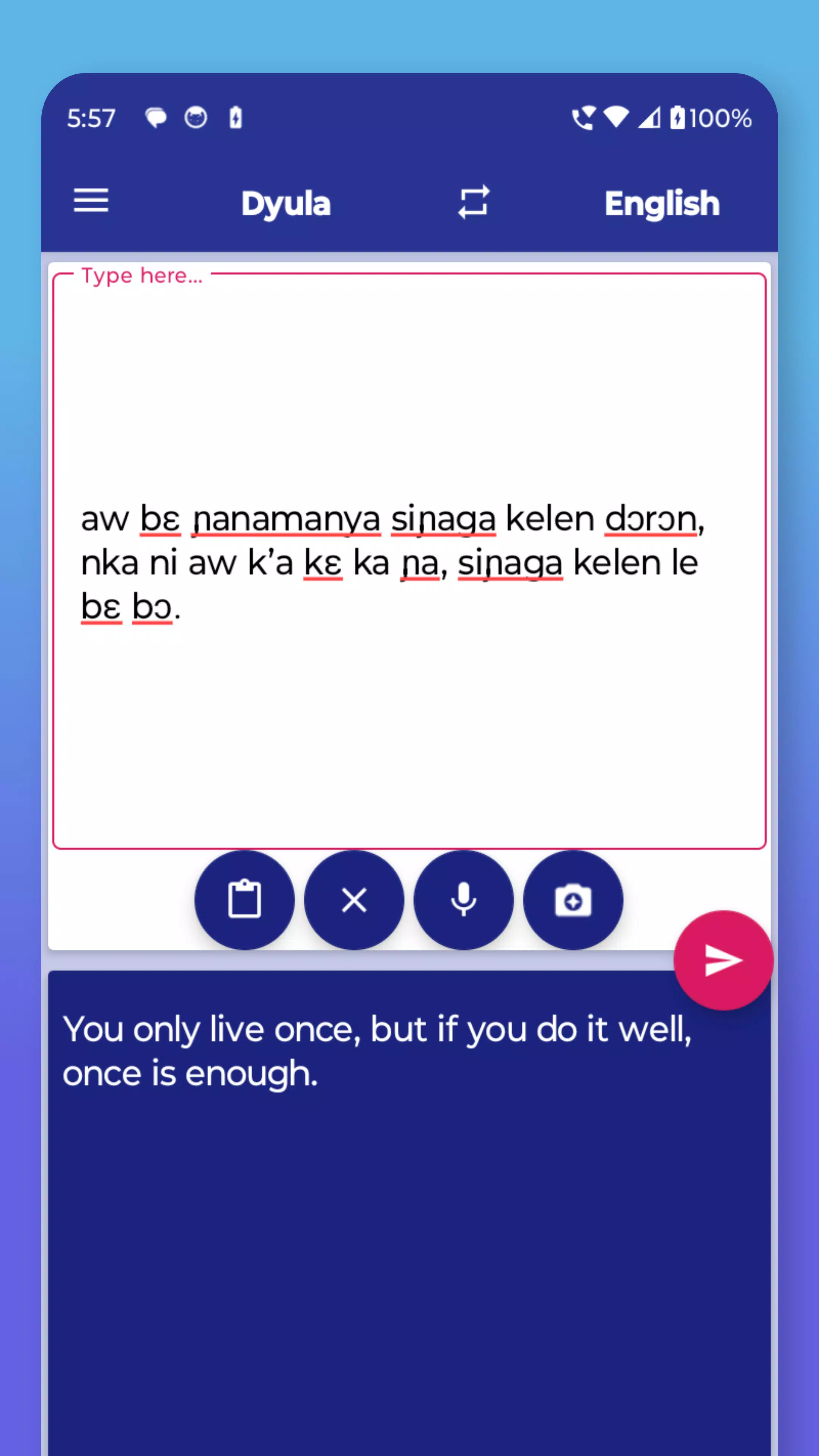 Dyula English Translator Screenshot4