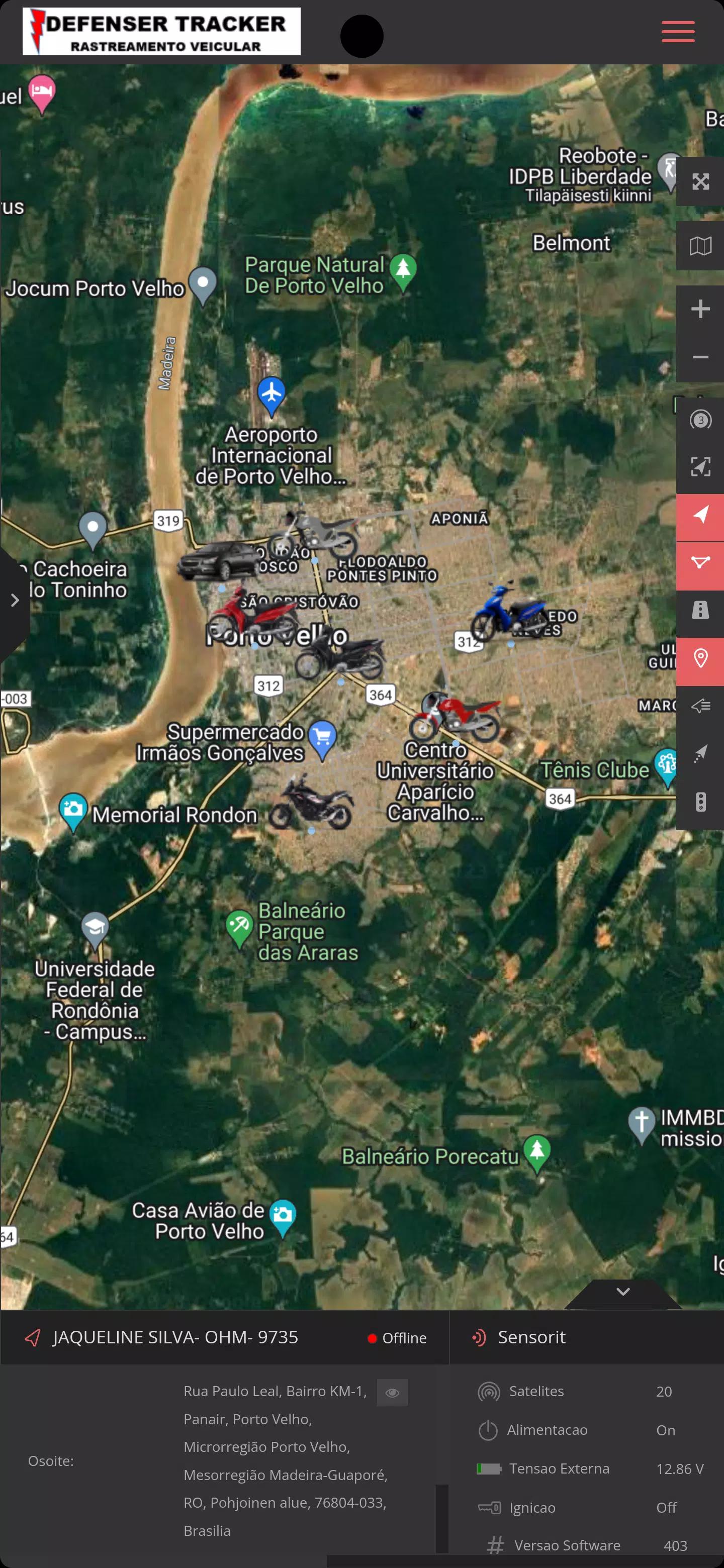 Defenser Tracker Screenshot1