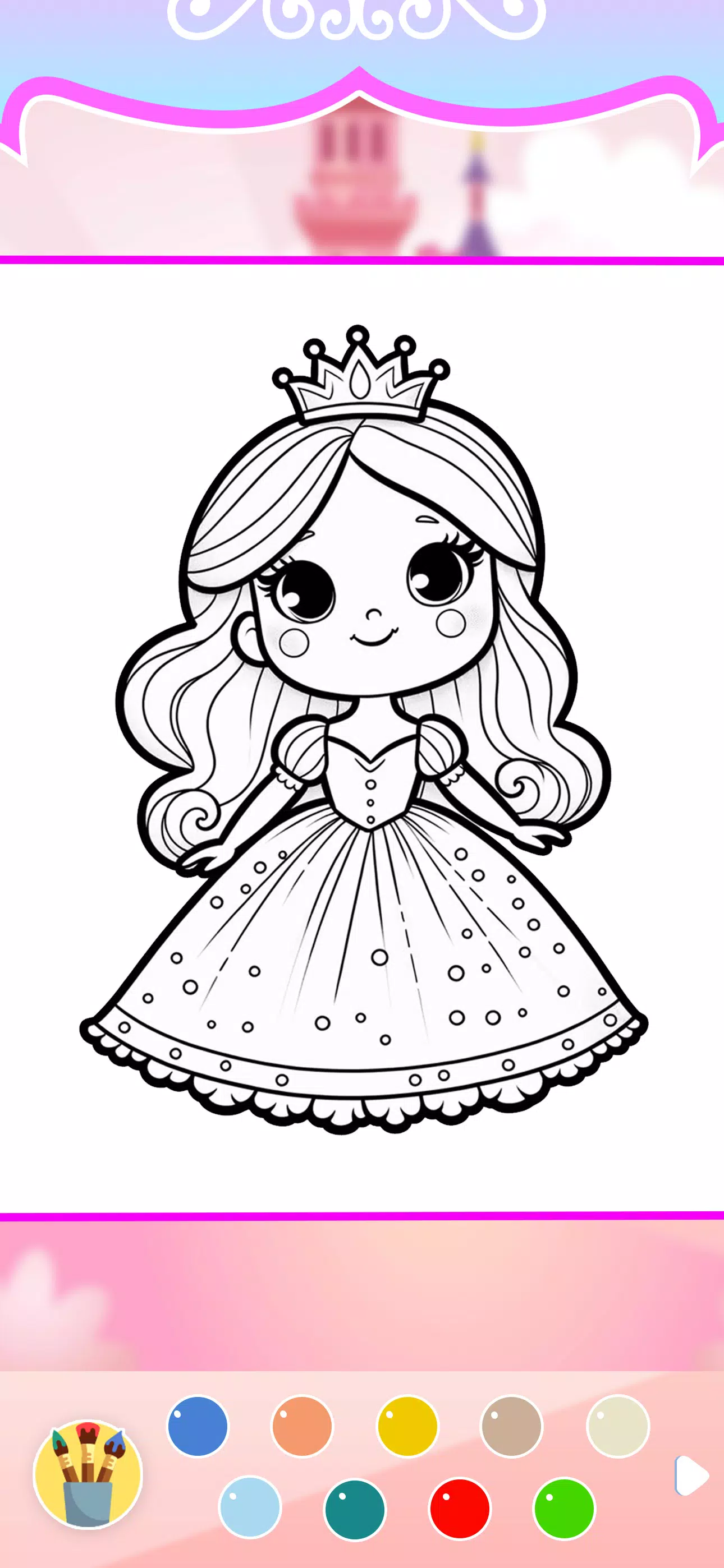 Princess Coloring Book Game Screenshot4