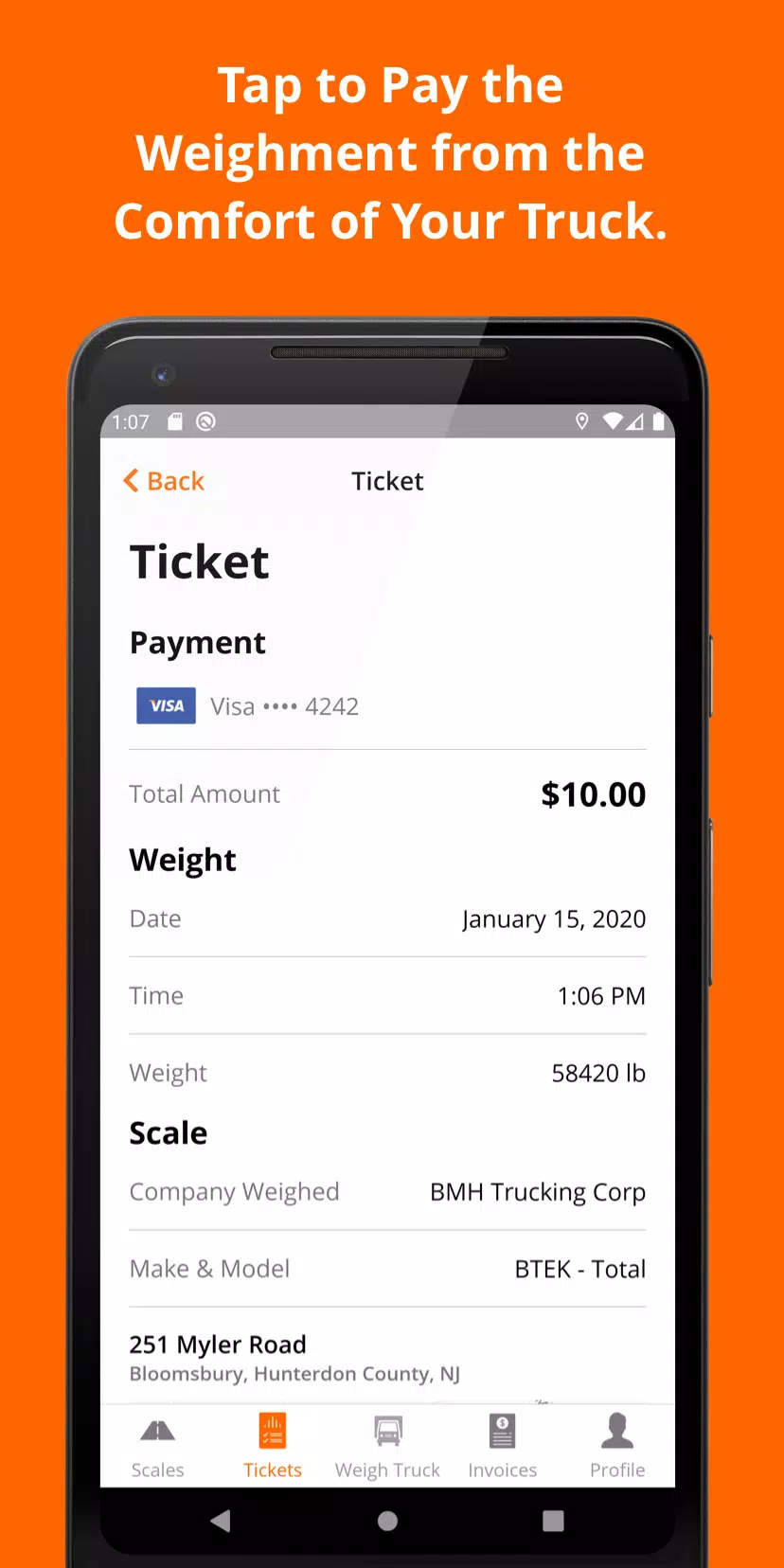 MyTruckScales Screenshot4