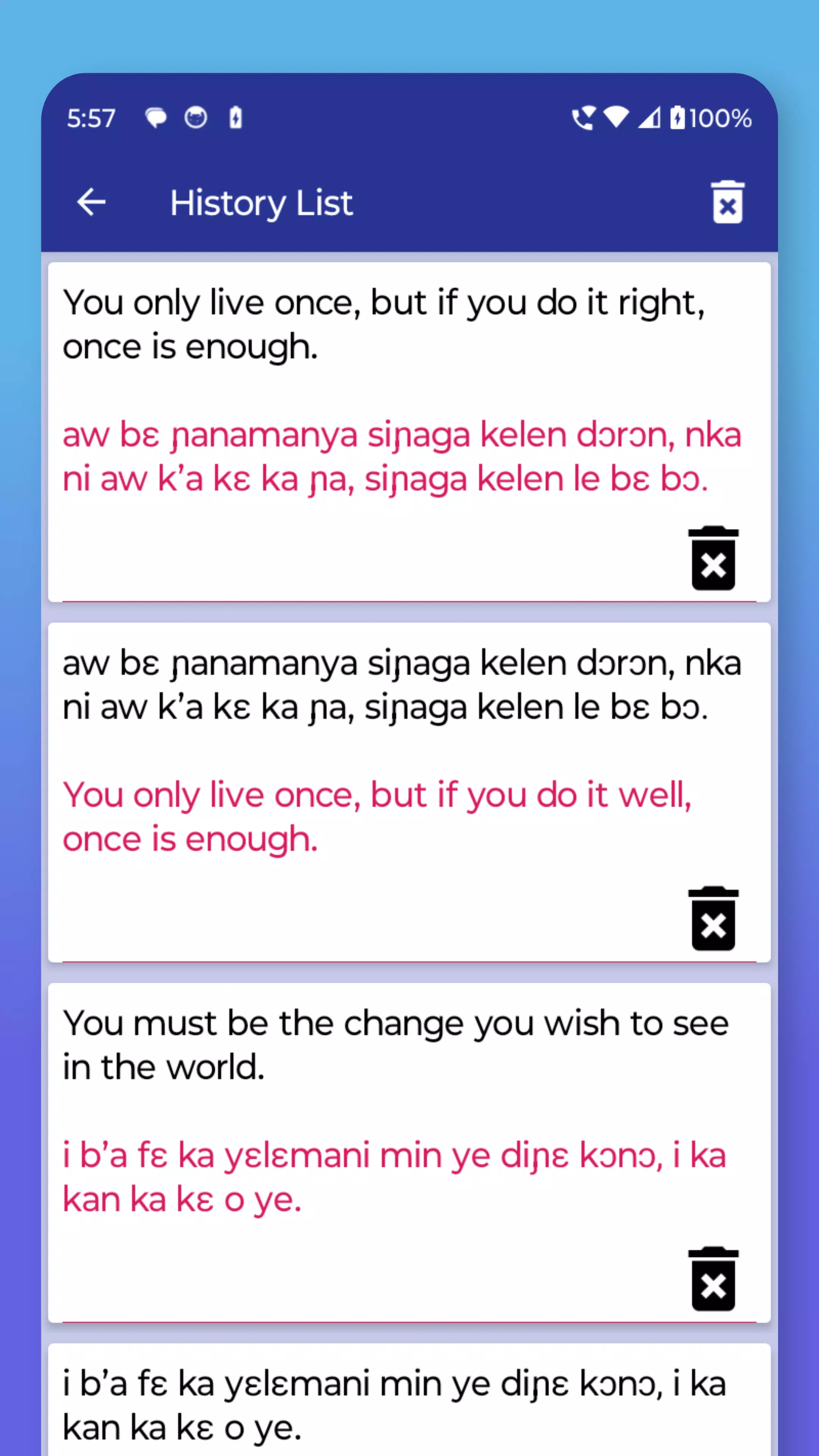Dyula English Translator Screenshot7