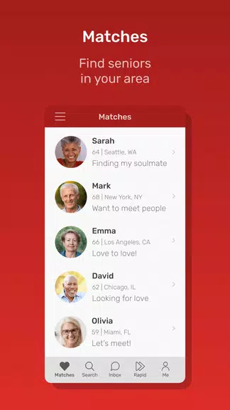 Dating for Seniors Screenshot1