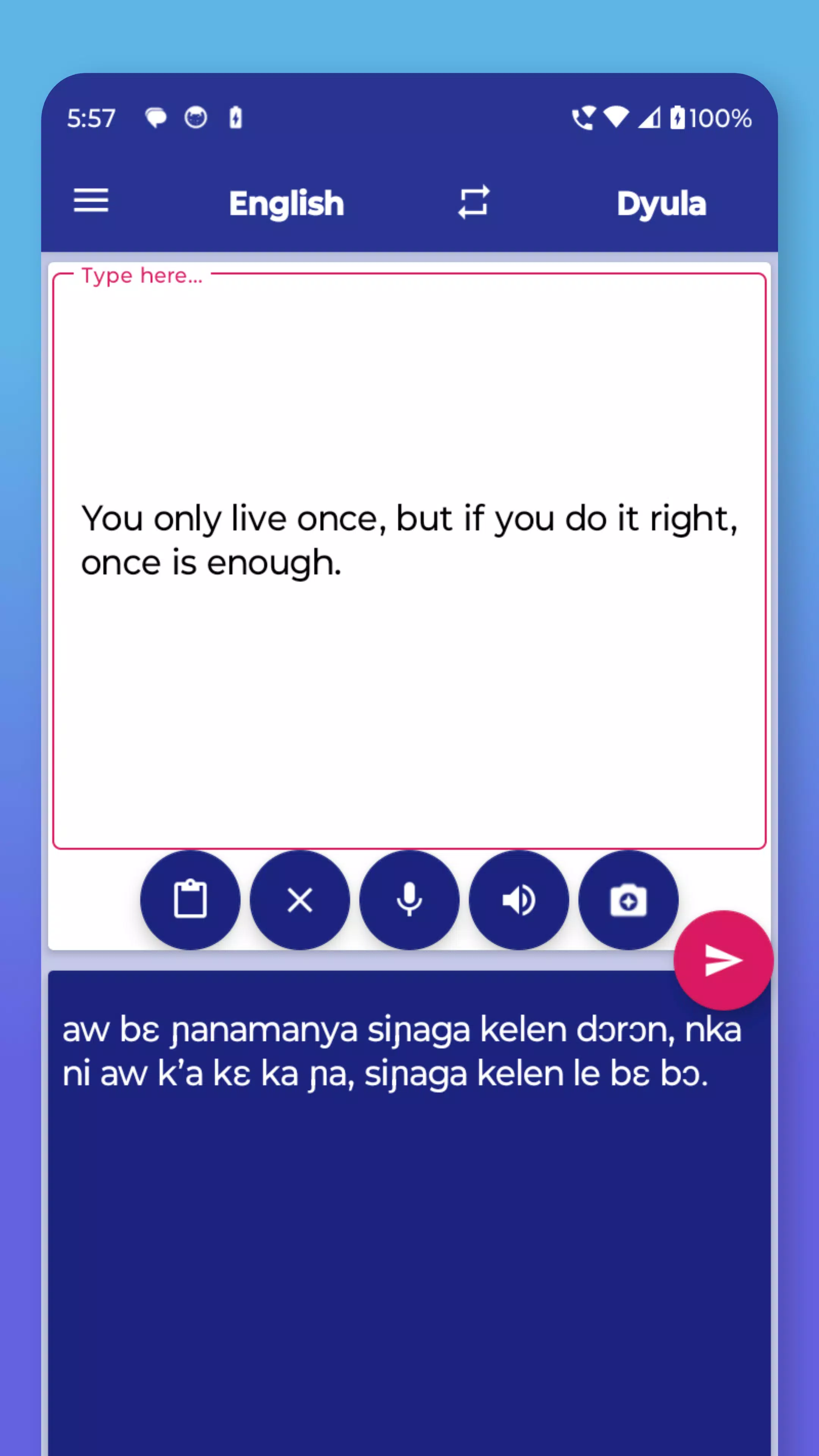 Dyula English Translator Screenshot3