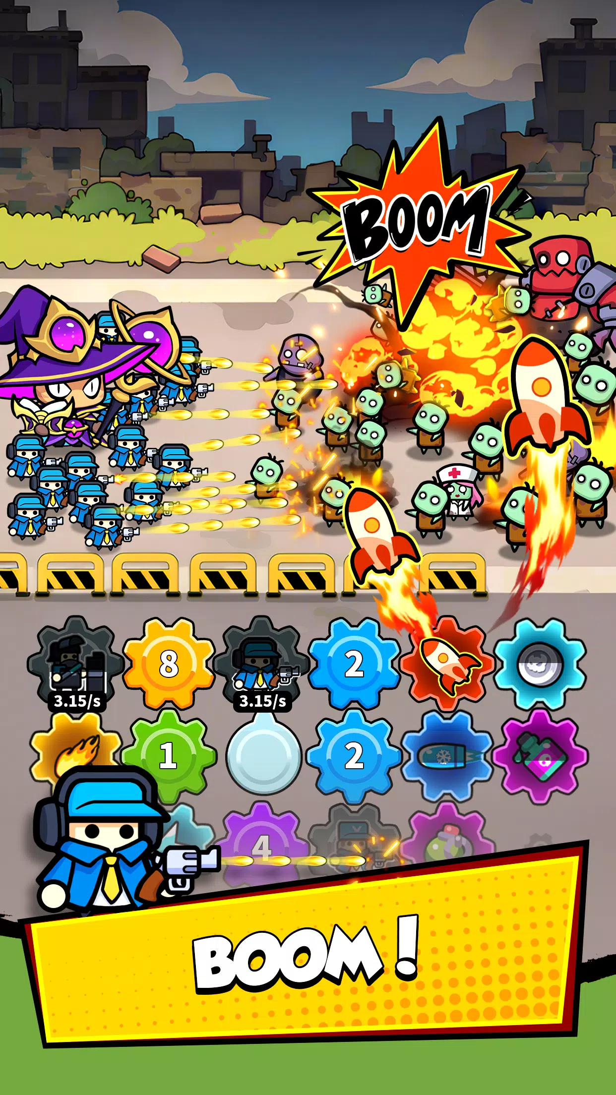 Zombie Defense: Gear Merge Screenshot6