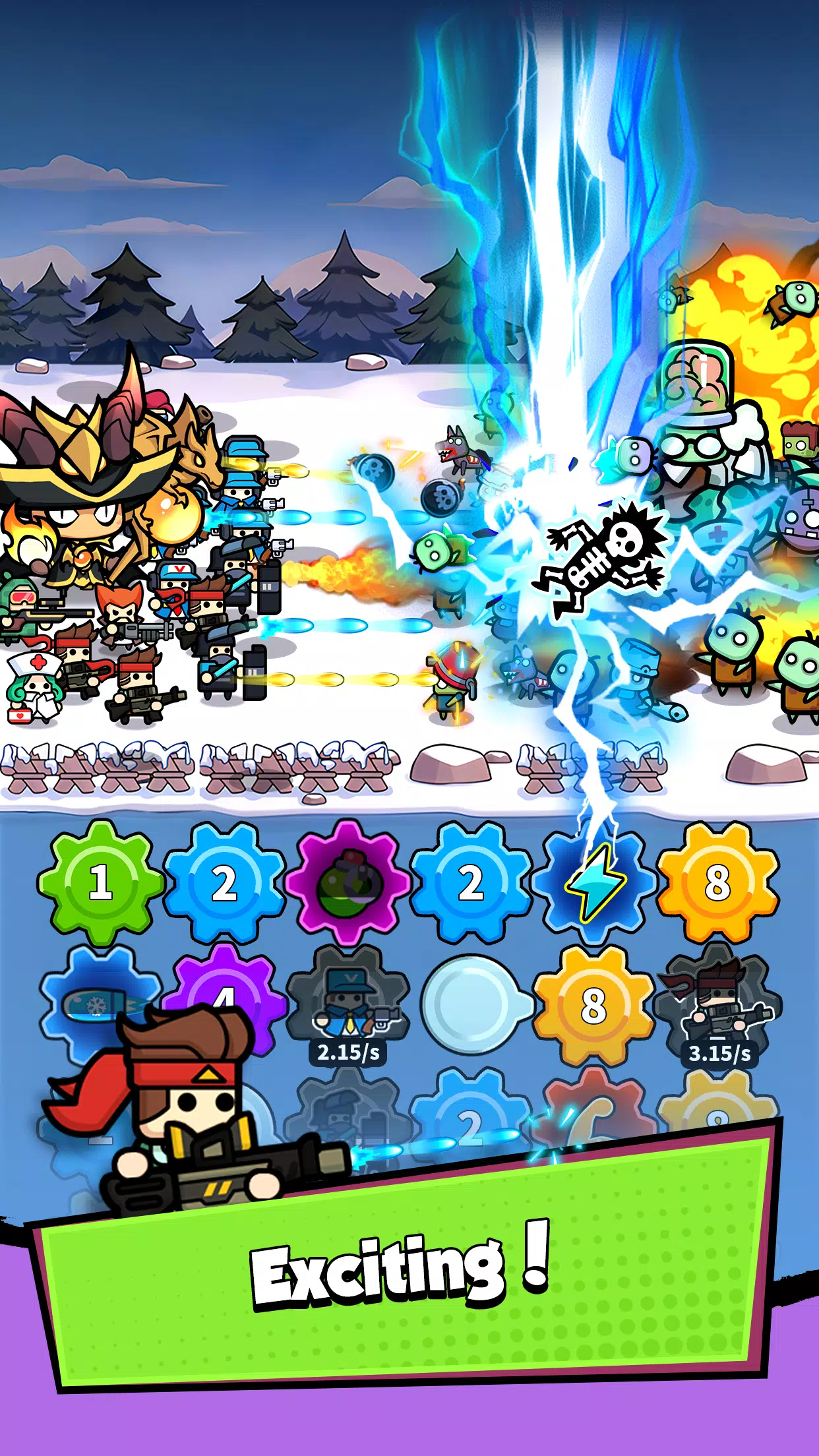 Zombie Defense: Gear Merge Screenshot5