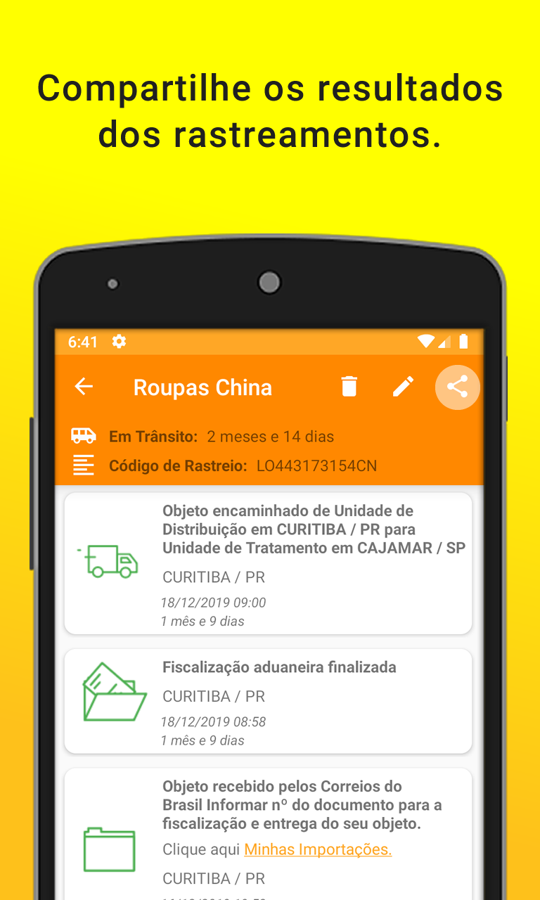 Rastreio Encomendas Screenshot4