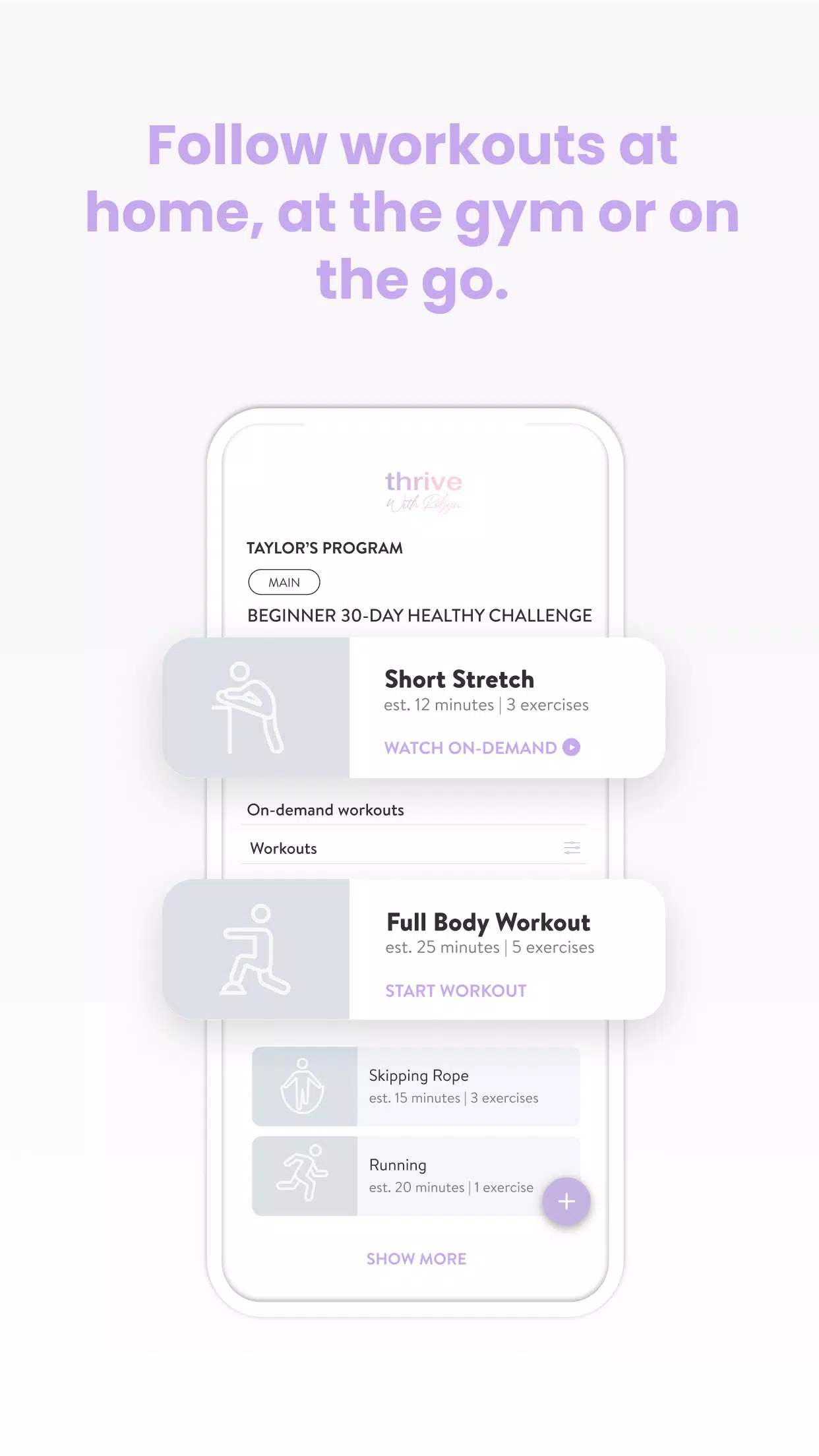 Thrive with Robyn Screenshot3