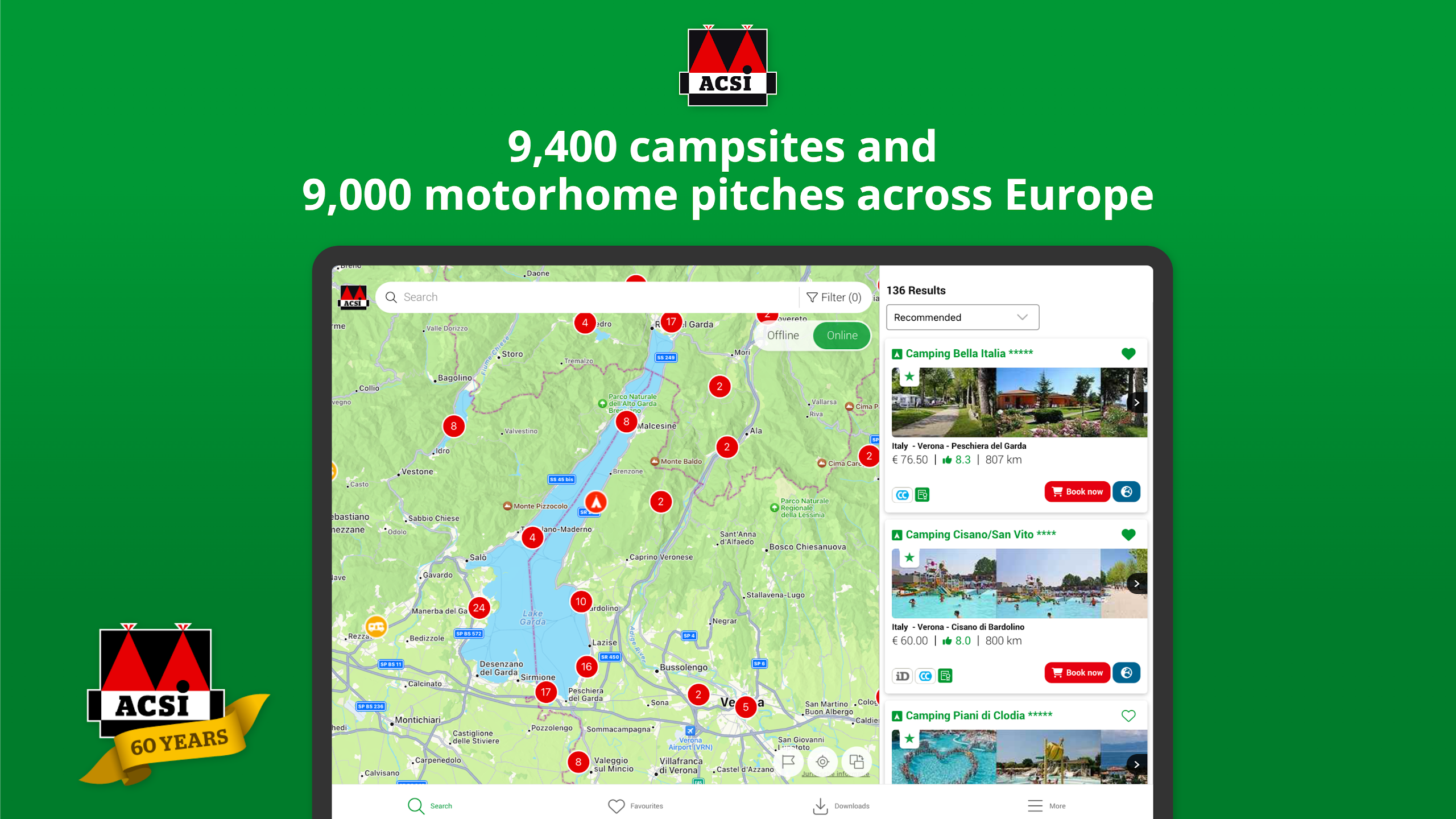 ACSI Campsites Europe Screenshot9